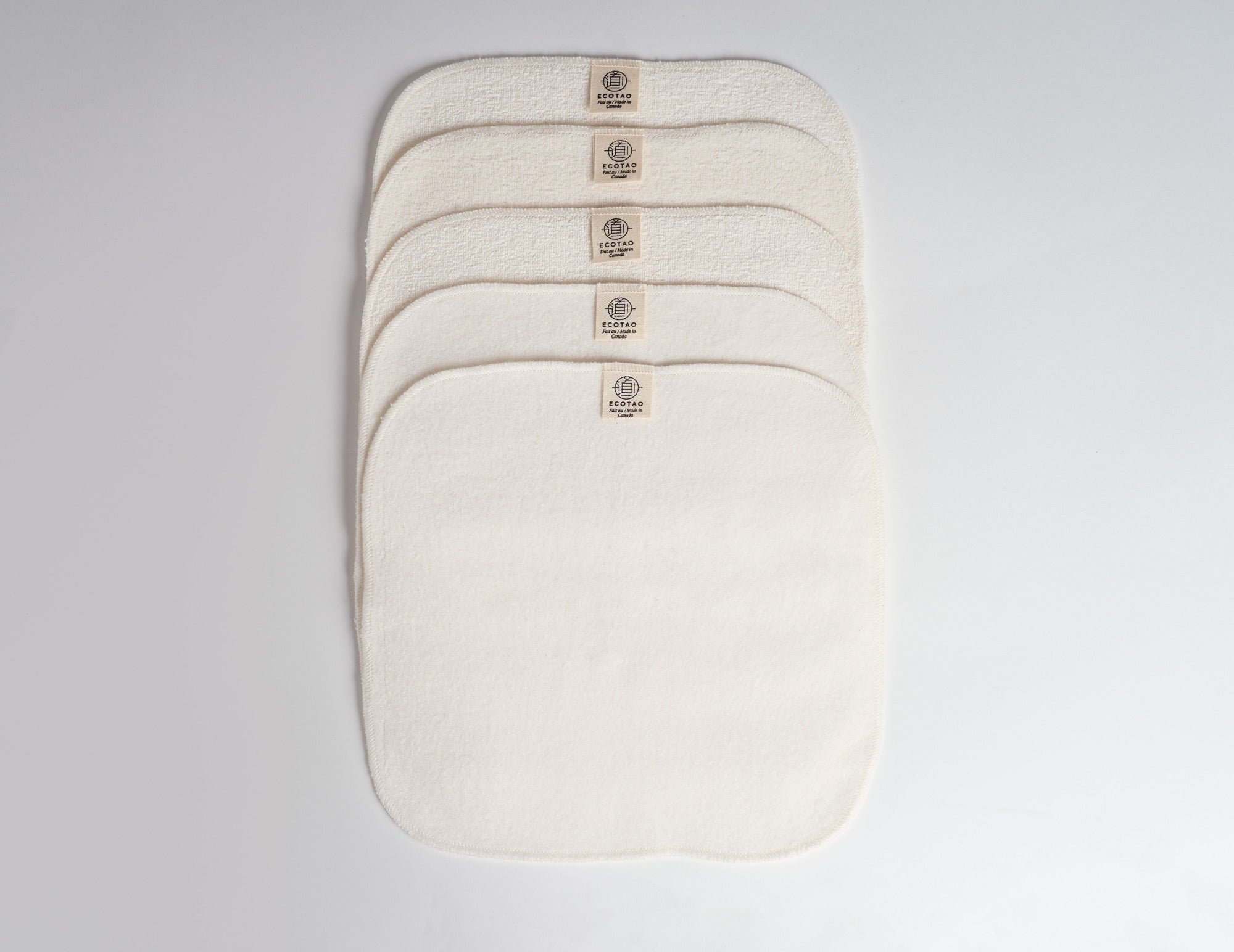 Lingettes réutilisables pour bébé - Paquet de 5